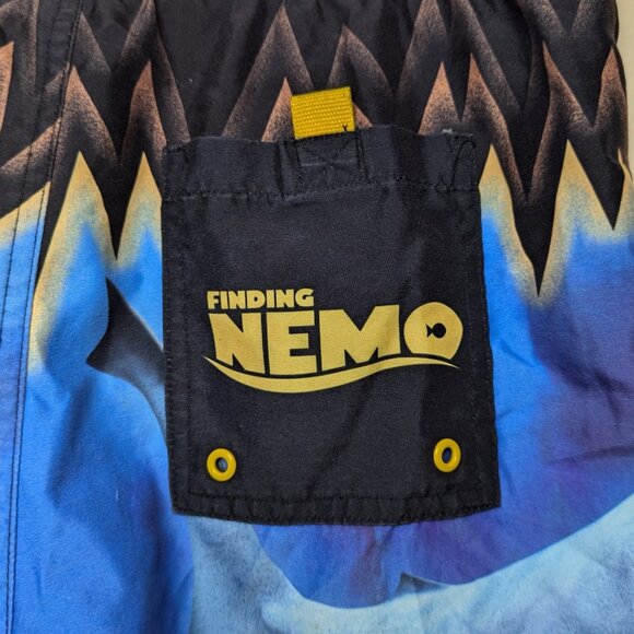 Y2K Finding Nemo Sharks Disney Store Swimsuit Swim Trunks Bathing Suit Bruce - Picture 7 of 9